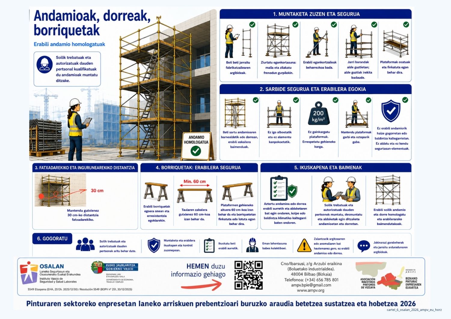 Andamioak, dorreak eta borriketak